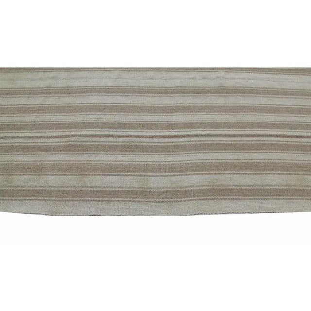 2010s Handwoven Flatweave Handwoven Scandinavian Style Persian Kilim Rug - 5′10″ × 7'10" For Sale - Image 5 of 9