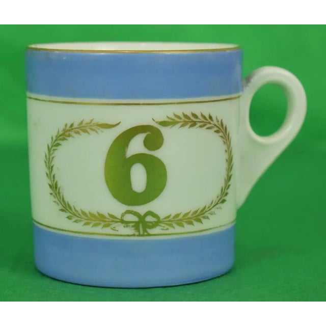 Early 20th Century Antique English Porcelain Mugs - A Pair For Sale - Image 4 of 6