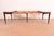 Brown Baker Furniture Style Federal Inlaid Mahogany Extension Dining Table With Six Leaves, Newly Refinished For Sale - Image 8 of 16
