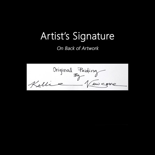 Clever as a Fox - Wild Animal Portrait Mixed Media Painting on Paper Original Artwork by Kellie Newsome For Sale In Los Angeles - Image 6 of 6