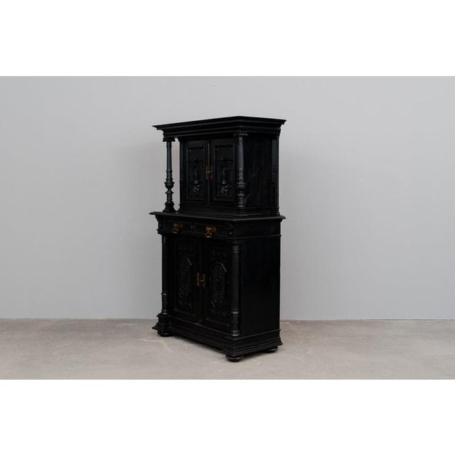 Gründerzeit Sideboard in Black, 1800s For Sale - Image 4 of 18