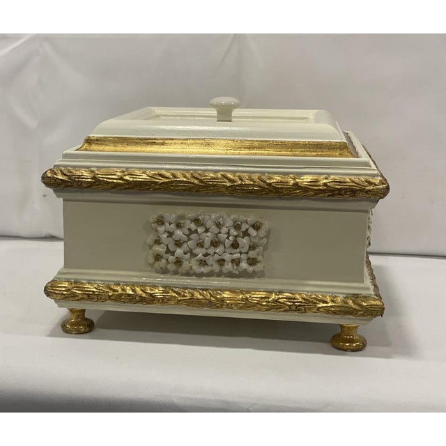 Wood & Porcelain Jewelry Box by Giulio Tucci For Sale - Image 3 of 9