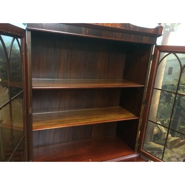 Vintage Federal China Cabinet, Bookcase Cabinet For Sale - Image 9 of 12