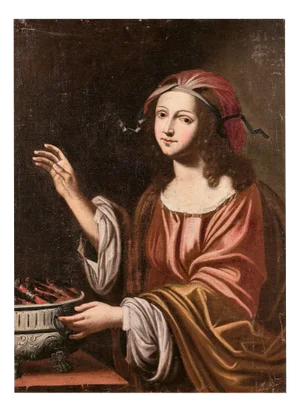 Italian School Artist, Allegory of Winter, 1600s, Oil on Canvas