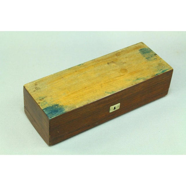 19th Cent. Rose Wood Mother-Of-Pearl Inlay & Micro-Mosaic Locking Box For Sale - Image 10 of 13
