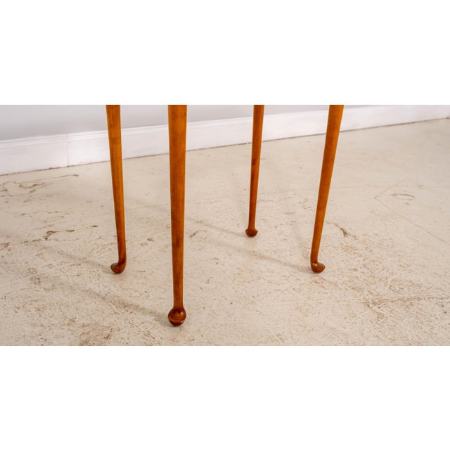 Dr Dimes Cherry & Tiger Maple Porriger Tea Table For Sale - Image 9 of 12