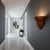 Handcrafted 'Barbara' Half-Dome Rattan Pencil Reed Wall Sconce Bent Rattan Art Deco Wall Light For Sale - Image 9 of 12