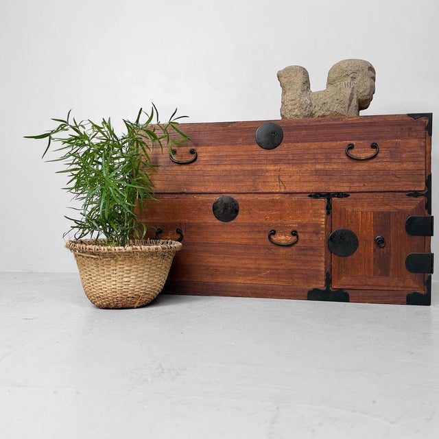 Contemporary Antique Japanese Storage Cabinet, 1890s For Sale - Image 3 of 11