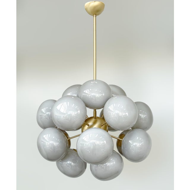 Fabio Ltd 21st Century Ovale Pebble Sputnik Chandelier by Fabio LTD For Sale - Image 4 of 8