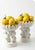 Chelsea House Inc Vintage White Ceramic Monkey Bananas Tall Catchall Statues Bowls- A Pair For Sale - Image 4 of 8