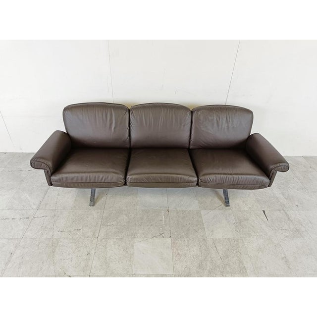 DS31 Sofa in Brown Leather from de Sede, 1970s For Sale - Image 4 of 12