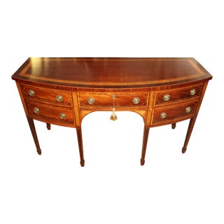 Baker Historic Charleston Mahogany Inlaid Sideboard Server Buffet For Sale