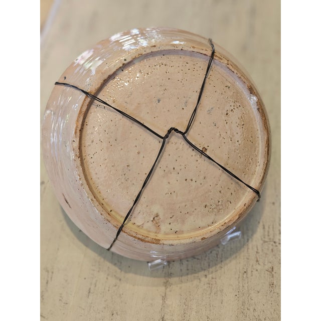 Rustic European Mid 19th Century Spanish Ceramic Fajalauza Bowl From Granada For Sale - Image 3 of 7