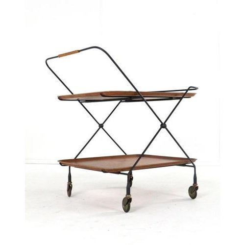 Metal Trolley by Paul Nagel for Jie For Sale - Image 7 of 16