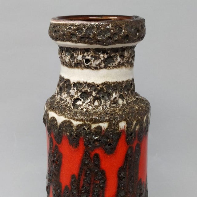 Large Fat Lava Vase from Scheurich, 1970s For Sale - Image 4 of 8