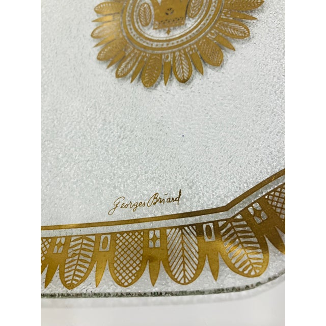 Large 1960s George Briard Glass Platter For Sale In Boston - Image 6 of 6