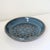 Signed Studio Pottery Ceramic Colander Dish in Mottled Blue Glaze For Sale - Image 4 of 15