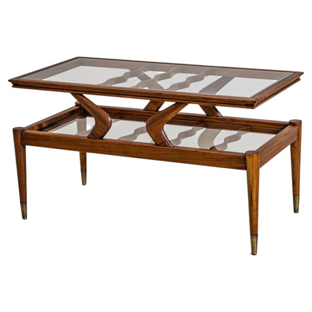 Mid-Century Modern Coffee Table, Wood and Glass, Italy, 1950s Design For Sale - Image 18 of 18