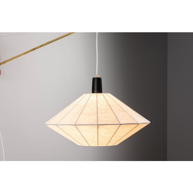 Suspendable Wall Lamp with Brass and Wood Details, 1960s For Sale - Image 10 of 15