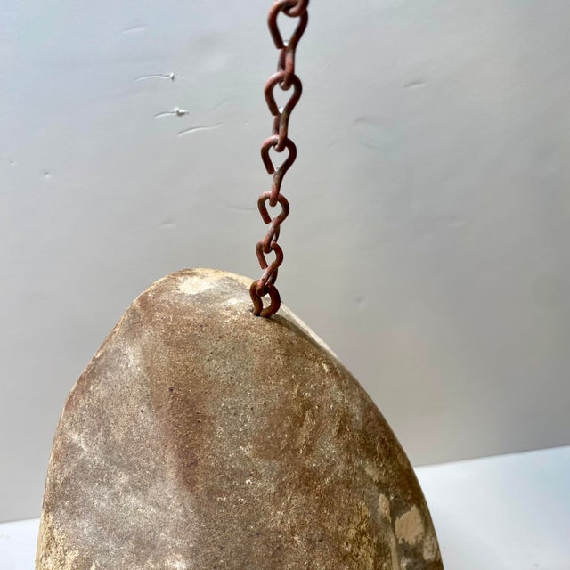 Mid 20th Century Vintage Paolo Soleri Sand Cast Ceramic Cosanti Windbell For Sale - Image 5 of 9