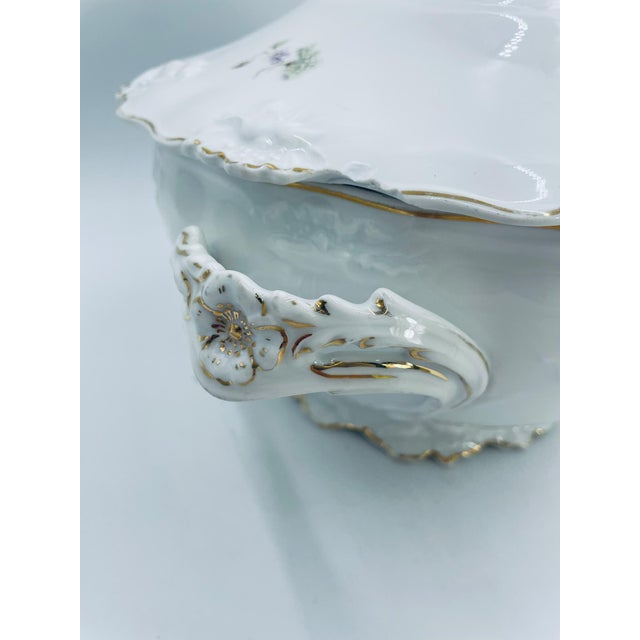 Ceramic Vintage Art Nouveau Porcelain Vase, 1965 For Sale - Image 7 of 15