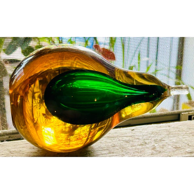 1950s Murano Large Sommerso Pear For Sale - Image 5 of 6