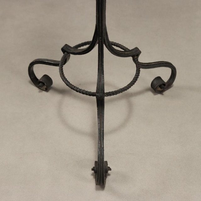 Metal Wrought Iron Floor Lamp For Sale - Image 7 of 9