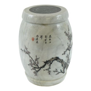 Late 20th Century Chinese Marble Stand / Side / Table For Sale