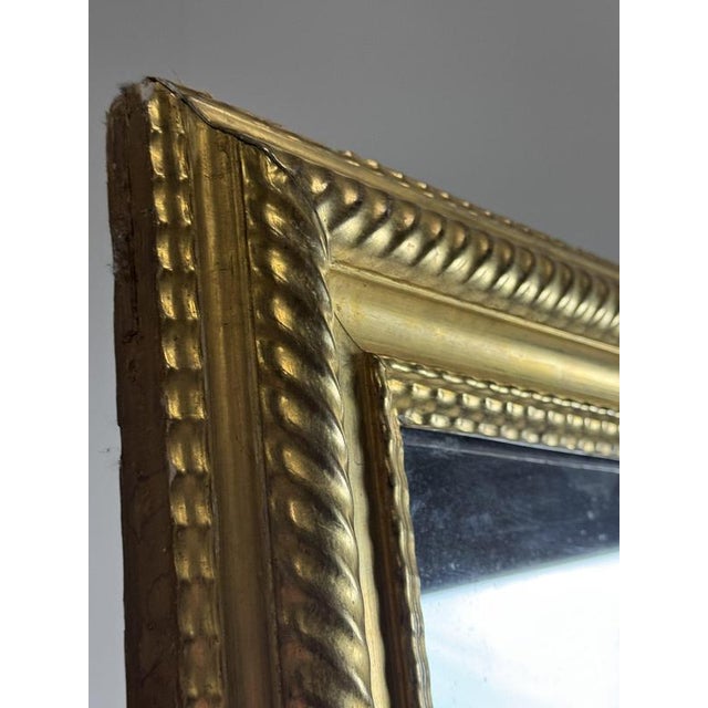 Glass French Ripple Frame Mirror, 187cm For Sale - Image 7 of 18