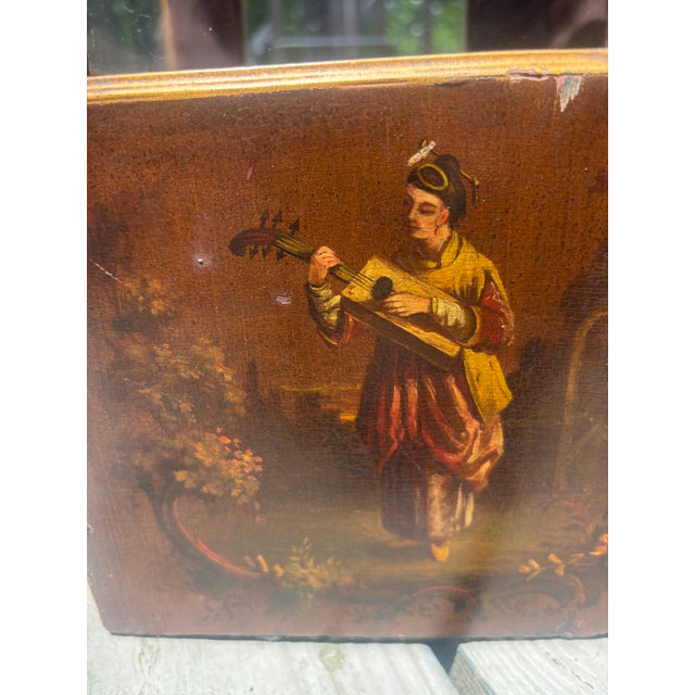 Red French Vitrine With Chinoiserie Decoration, 19th Century For Sale - Image 8 of 14