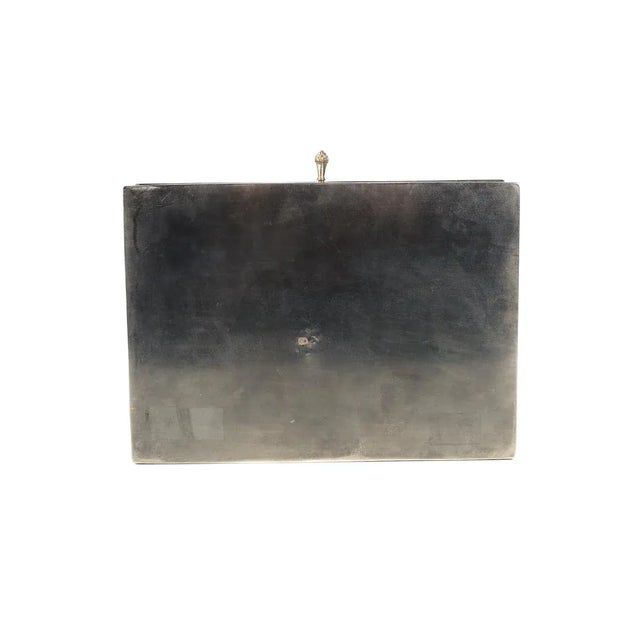 19th Century Silver Repousse Miniature Painting Inset Box For Sale - Image 10 of 10