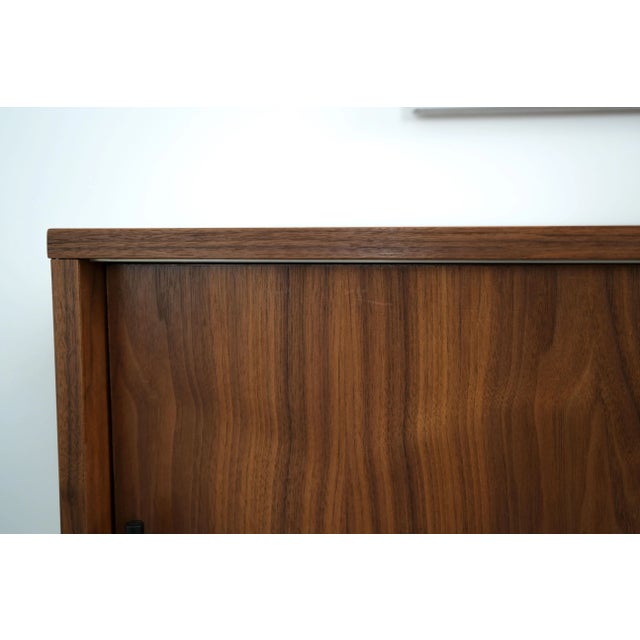 Vintage Scandinavian Walnut Cabinet For Sale - Image 9 of 12