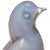 Mid 20th Century Vintage Murano Blue Purple Gold Flecks Italian Art Glass Baby Bird Figurine Paperweight on Base For Sale - Image 5 of 9