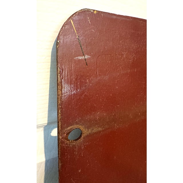 1930s Large Original Double-Sided Books Sign, Hand-Painted Steel, American Library c.1930s For Sale - Image 5 of 6