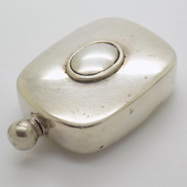 Metal Vintage Italian Handmade Genuine Silver Perfume Bottle, 1960s For Sale - Image 7 of 12