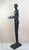 Vintage Art Deco Carved Wood Bell Boy Card Holder, 1920s For Sale - Image 4 of 9
