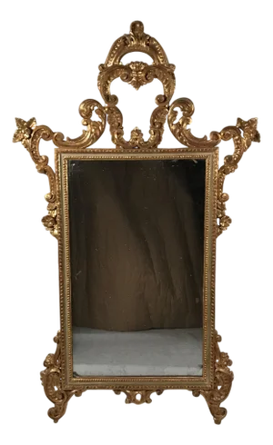 Baroque Style Giltwood Mirror, Italy, 19th Century