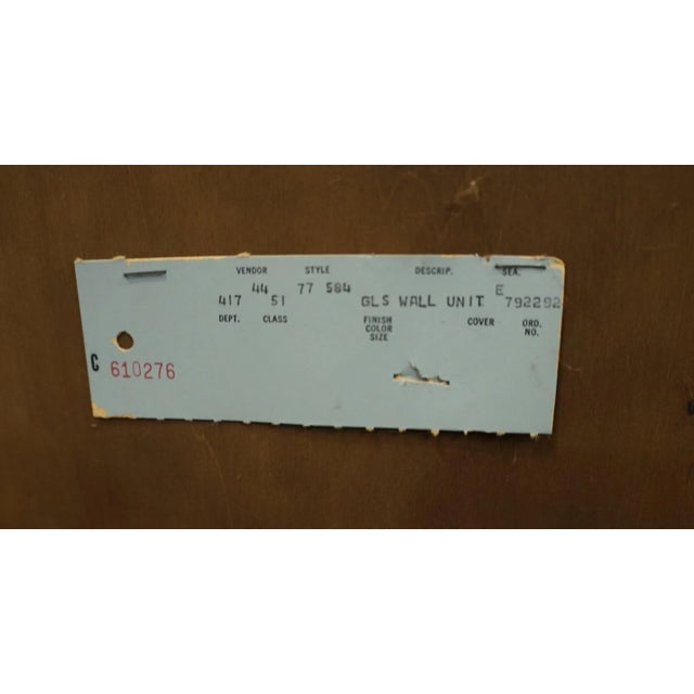 Late 20th Century Hooker Furniture Solid Cherry Traditional Style 34" Glass Front Display Bookcase / Wall Unit 77-584 For Sale - Image 10 of 10