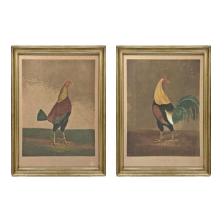 Framed Pair of 19th Century 'War' and 'Peace' Hand-Tinted Lithographs For Sale