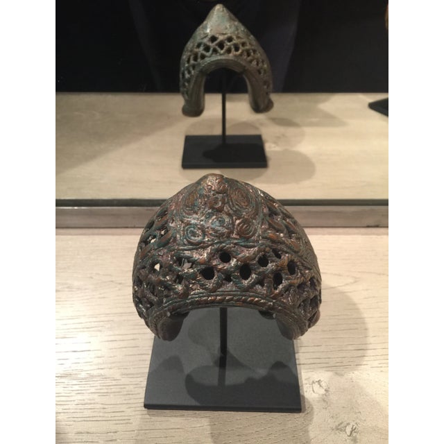 Sculptural African Bronze Mounted Cuff For Sale - Image 4 of 5