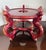 Oxblood Red Pair of Large Chinese Red Oxblood Porcelain Urns Jardinieres on Carved Stands For Sale - Image 8 of 8