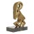 Modernist Abstract Brass Ram Sculpture For Sale