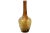 Large 12 inch gourd shape vintage ceramic vase in warm colors including burnt sienna, marigold, butterscotch and brown...