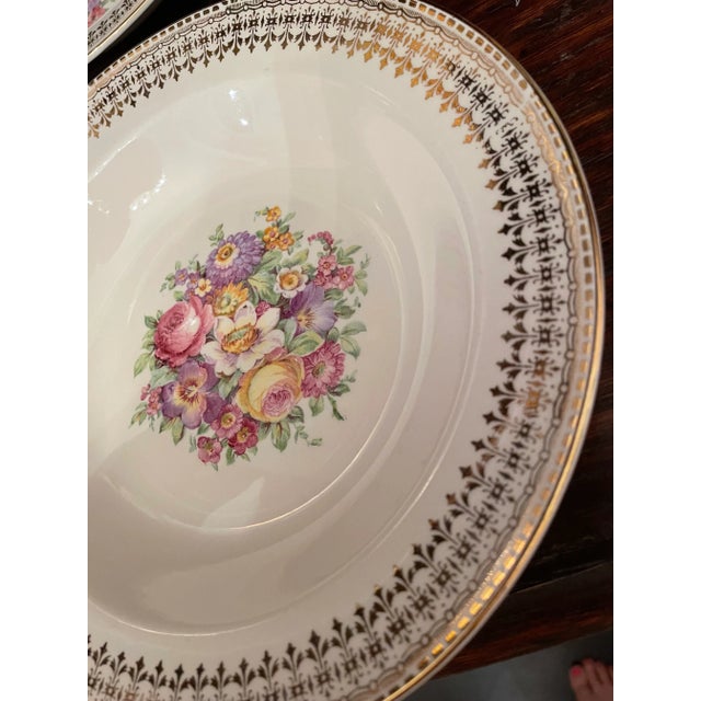 Mid 20th Century 22 Karat Gold Serving Bowls- Set of 6 For Sale - Image 10 of 11