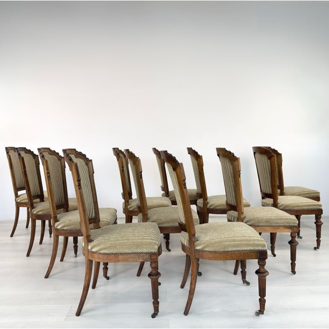 French J. Warin Meubles Dining Chairs - Set of 12 For Sale - Image 3 of 15