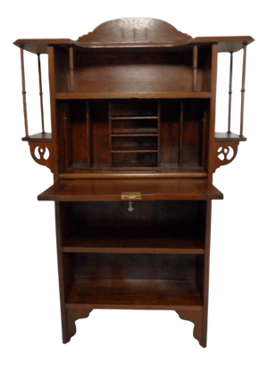 Art Nouveau Jugendstil Oak Sideboard with Desk, 1890s