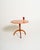 Elm wood frame with a circular top, a central column, and a three-star base. Made in Sweden, 1940s. Made in Sweden in the...