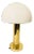 Mushroom Lamp in Brass and Mouth-Blown Glass from Glashütte Limburg, 1970s For Sale