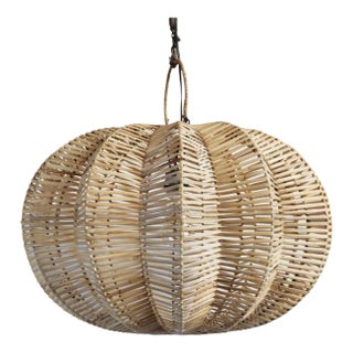 Split Raw Rattan Pumpkin Lantern For Sale