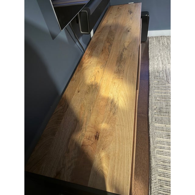 West Elm West Elm Industrial Media Console For Sale - Image 4 of 5